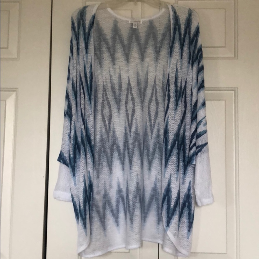 White/Blue cardigan